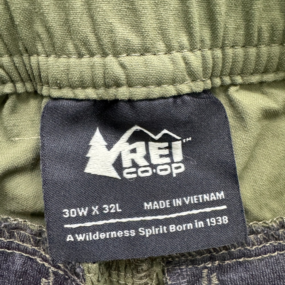 REI Olive Green Convertible Cargo Pants - Picture 7 of 13